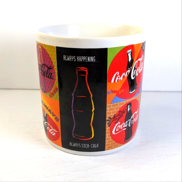 Vintage 1995 Coca-Cola "Always Happening, Always Coca-Cola" Coffee Mug - Picture 2 of 6